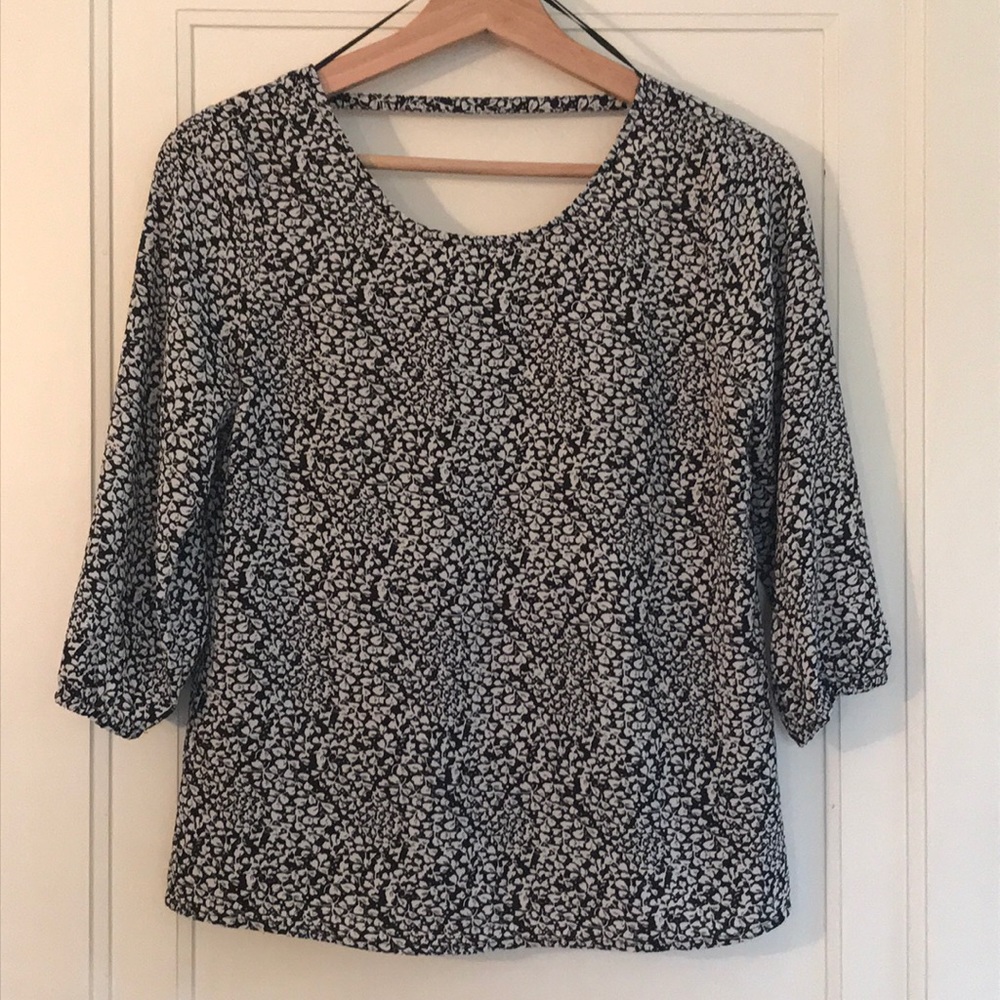 Skies are Blue by anthropologie floral print top XSP